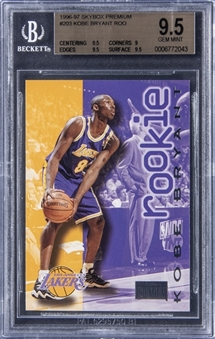 1996-97 SkyBox Premium #203 Kobe Bryant Rookie Card - BGS GEM MINT 9.5